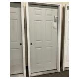 36' x 80' RH Steel 6-Panel Exterior Door