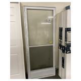 34' x 80' Full View 1/2 Vent Aluminum Storm Door