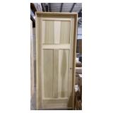 28' x 80' LH Poplar 3-Panel Interior Door