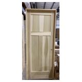 28' x 80' LH Poplar 3-Panel Interior Door