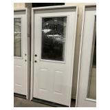 36' x 80' RH Steel HV Deco Glass Exterior Door