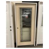 35' x 79-3/4' RH Fiberglass FV Deco Exterior Door
