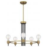 Ashley 5-Bulb Chandelier in Brass