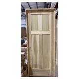 32' x 80' RH Poplar 3-Panel Interior Door