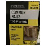 5lb Box of 12D 3-1/4" Interior Common Nails x 4