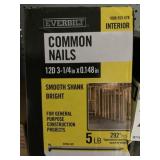 5lb Box of 12D 3-1/4" Interior Common Nails x 4