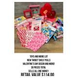 Toys and Valentines Lot