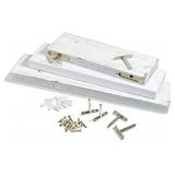 3-Tier White Rustic Farmhouse Floating Shelf x 4