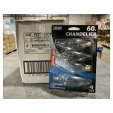 4Pk Candelabra Base Chandelier Light Bulbs x 6