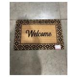 "Welcome" Border Printed Coir Mat x2