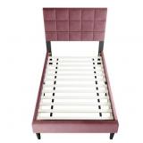 RTA Twin Size Bed Frame in Magenta