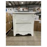23" x 17" Nightstand Dresser in White