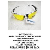 Safety Glasses x 12Pcs