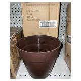 Case of (24) 8" Newbury Planters w/ Saucer