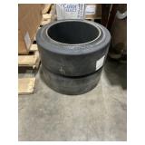 (2) Trelleborg 18"DIA Forklift Wheels