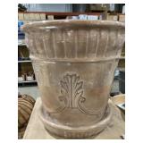 23"T Acanthus Planter Pot with Saucer x 2