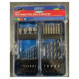 24 Pc. High Speed Steel Drill & Drive Set