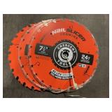 Crescent 7 1/4"  24T Saw Blade x3