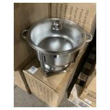 Stainless Steel Round Soup Chafing Dish Kit