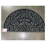 SyleWell 24" x 39" Half-Round Flocked Mat