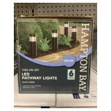 (6) Hampton Bay LED Pathway Lights In Black
