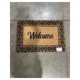 "Welcome" Border Printed Coir Mat x2