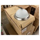12"DIA Light Fixture in Brushed Nickel x 6Pcs