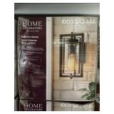 Small Exterior Wall Lantern in Gilded Iron x 2