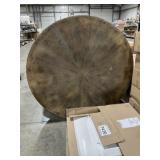 45" Rustic Wood-Top Coffee Table