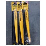 DeWalt 5 Pck. Mix 9" Recip. Saw Blades x3