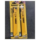 DeWalt 5 Pck. 6" 24 TPI Recip. Saw Blades x2