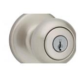 Kwikset Keyed Alike Satin Nickel Doorknobs x 3