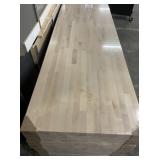 25' x 8' Unfinished Birch Butcher Block Top x 2