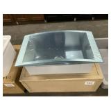 32' x 18' Stainless Steel Curved Drop-in Sink