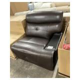 Armless Chair to Sectional in Dark Brown