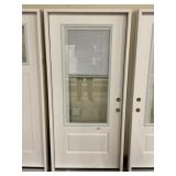 36' x 80' LH Fiberglass Exterior Door w/ Blinds