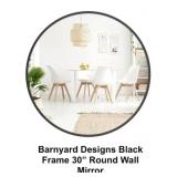Barnyard Designs Black Frame 30'Mirror