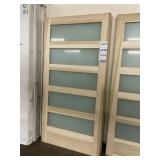 42' x 84' 5 Panel Poplar Barn Door Slab x 2