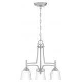 Quoizelï¿½ 3-Bulb Chandelier in Nickel