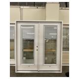 72' x 80' LH Fiberglass French Doors w/ Blinds