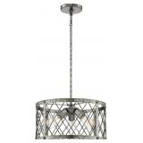 Quoizelï¿½ Galvanized 3-Bulb Pendant Light x 2