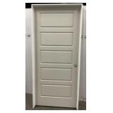 30' x 80' LH 5-Panel Primed Wood Door