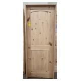 28' x 80' RH Knotty Pine Arch Top Interior Door