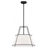 Quoizelï¿½ 3-Bulb Pendant Light in Black