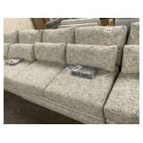 2-Cushion Armless Loveseat in Boston Oyst