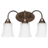 SeaGullï¿½ 3-Bulb Vanity Light in Bronze