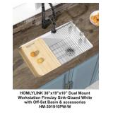 HomlyLink 30'x19'x10' Dual Mount Sink