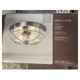 Allen+Roth 3-Bulb Flushmount Light in Nickel x 2