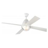 52' Monte Carlo Ceiling Fan in White