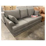 Gray 3-Seat Couch w/ Throw Pillows